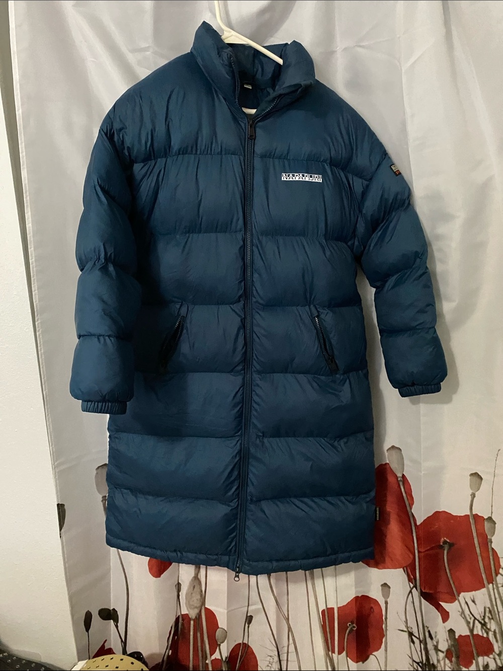 Napapijri XS Men’s or Unisex Navy Long Puffer Winter Coat.